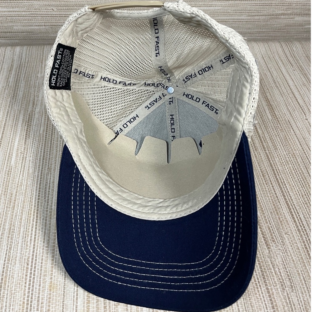 Hold Fast Mens 76 2 Cor 3:17 Patriotic Christian Snapback Trucker Hat Navy Faith - Picture 8 of 9